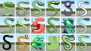 ALL 2D & 3D LETER S ALPHABET LORE FAMILY In Garry's Mod!