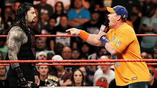 JOHN CENA AND ROMAN REIGNS CONTRACT SIGNING WWE RAW LEGENDADO PT BR