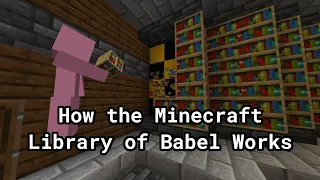 How the Minecraft Library of Babel Works