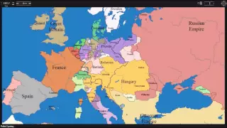 European time lapse map w years & events