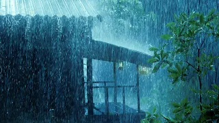 DEEP SLEEP INSTANTLY with Heavy Rainstorm & Mighty Thunder at Night | Relaxing Rain for Sleeping