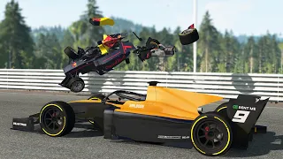 Realistic Formula car crashes#2 (F2 car mod)  BeamNG.drive