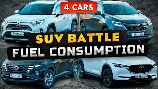 SUV Battle 2022: Fuel Economy Test | Mazda CX-5, Hyundai Tucson, Toyota RAV4 & Chevrolet Equinox