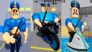 All New Games WATER BARRY'S PRISON RUN MUSCLE BARRY and BIKER BARRY Roblox FULL GAME #roblox