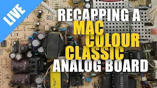 Recapping a Macintosh Color Classic analog board