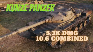 World Of Tanks - Kunze Panzer - 5,3k Dmg - 10,6k Combined