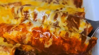 My ULTIMATE comfort food: Homemade Tex-Mex enchiladas recipe EASY + homemade salsa