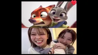 Twice Jeongyeon 🦊❤🐰 Nayeon :) funny friends