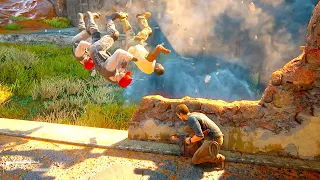 Uncharted 4 (PS5) Aggressive Kills & Takedowns & Epic Encounters Moments Gameplay Combat