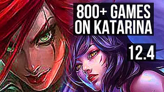 KATA vs AHRI (MID) | Rank 2 Kata, Quadra, 800+ games, 1.1M mastery, Godlike | KR Challenger | 12.4