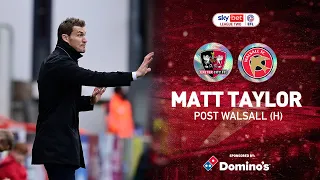 💬 Matt Taylor post Walsall (H) | Exeter City Football Club