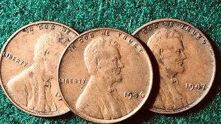 1945, 1946, 1947 Lincoln Penny
