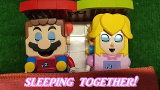 #viral LEGO Mario and LEGO Peach sleeping together!