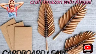CARDBOARD REALISTIC PALM LEAVES#DIY HOME DECOR IDEAS #EASY WAY #PAPER LEAVE CRAFT 🌴🌴🌴🌴🌴🌴🌴🌿🌿🌿🌿🌿🌿🌿