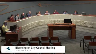 January 8, 2024 Bloomington City Council Meeting