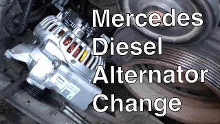 Mercedes C220 D Alternator Change. How to remove and replace.