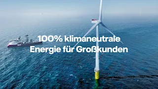 100% klimaneutrale Energie für Großkunden