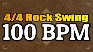 100 BPM - Rock Swing - 4/4 Drum Track - Metronome - Drum Beat
