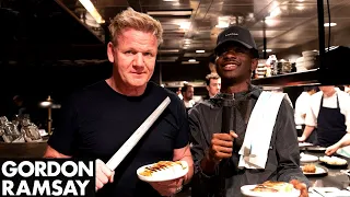 Gordon Ramsay Teaches Lil Nas X How To Make A Panini