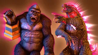 Yeet Skrt (Godzilla VS Kong) EPIC BATTLE at SNL  | Godzilla X Kong New Empire Animation