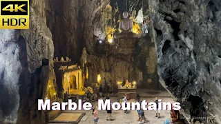 4K HDR | Walking Marble Mountains in Da Nang | Vietnam 2023 - With Captions