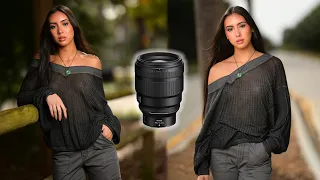 THIS LENS SO PERFECT I DON'T HAVE TO EDIT! + Nikkor 85mm F1.2 + Off Camera Flash + HSS Portraits