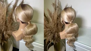 #ponytail #ponytailwawes #hairstyletutorial Pony Tail With Wawes Subtitles ! Coada cu Valuri