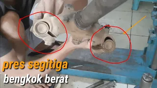 pres segitiga motor bengkok luar biasa/dan cara memperbaiki segitiga