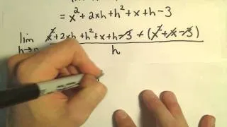 Derivative Using the Definition, Example 2