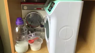 Asda toy washing machine spinning.             Like actually spinning…