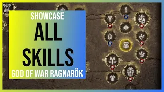 God of War Ragnarok: All Skills Showcase - Unlocked Skill Trees for Kratos, Atreus & Freya