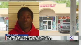 Man tried to rob store with 5-foot snake, police say