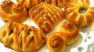 8 ПРОСТЫХ ФОРМ ДЛЯ БУЛОЧЕК  ФОРМЫ БУЛОЧЕК   БУЛОЧКИ С НАЧИНКОЙ   Buns Forms