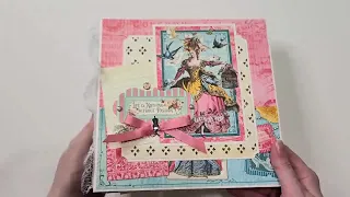 Handmade Mini Album Scrapbook - Ephemera Queen