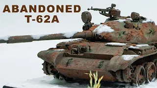 Abandoned T-62A Diorama - 1/35 TAMIYA - Tank Model - [ Full Building Video ]