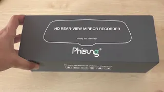 Зеркало регистратор Phisung V 9