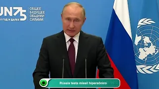 Rússia testa míssil hipersônico