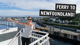 We took a 7 hour FERRY to NEWFOUNDLAND (with a private cabin)!