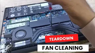 Lenovo Thinkpad X1 Extreme Fan Cleaning & Service's / Pasting Pad Replace - Teardown - Disassembly