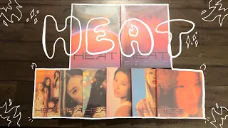 unboxing (g)i-dle’s 1st english ep heat 🔥| all versions (blaze, flare, & ot5 digipacks)!