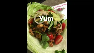 Raw Vegan Tacos #shorts // Low fat // Walnut meat