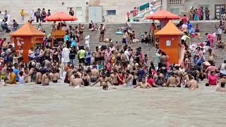 Har ki Pauri Haridwar Ganga Darshan लॉक डाउन के बाद उमड़ी श्रद्धालुओं की भीड़ 2 जुलाई  हर की पौड़ी