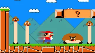 Cat Mario: Super Mario Bros. but Mario jumps on turns into is Custom Size