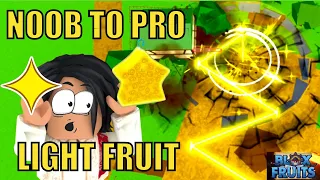 Bloxfruits Noob to Pro Using LIGHT FRUIT REWORKED!