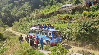 @Nepal Dashai & Deepavali festival of road bus Drive #Risk