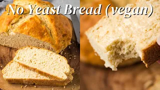 Vegan Yeast-Free Bread (4 Ingredients)