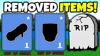 These ITEMS got REMOVED!! (New Update) | Build a boat for Treasure roblox!