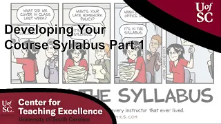 Developing Your Course Syllabus Part 1