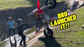 The Insanity of Supermoto Sunday: I Make Everyone Crash