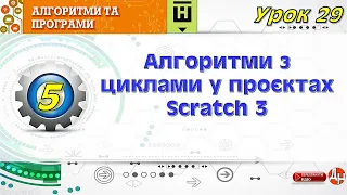 Урок 29. Алгоритми з циклами у проєктах Scratch 3